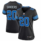 Women's Detroit Lions #20 Barry Sanders Black 2nd Alternate Stitched Jersey Dzhi,baseball caps,new era cap wholesale,wholesale hats